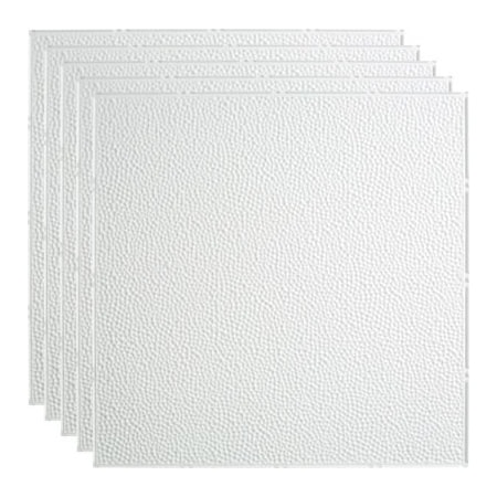 Acoustic Ceiling Products Fasade Border Fill - 23-3/4" x 23-3/4" PVC Lay In Tile in Gloss White - PL5900
